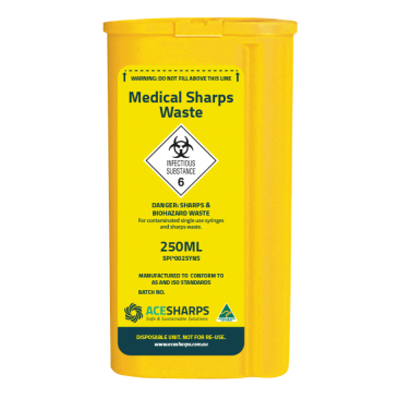 Sharps Container 250ml 6 pack