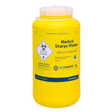 Sharps Container 5.0 litre Laboratory Approved